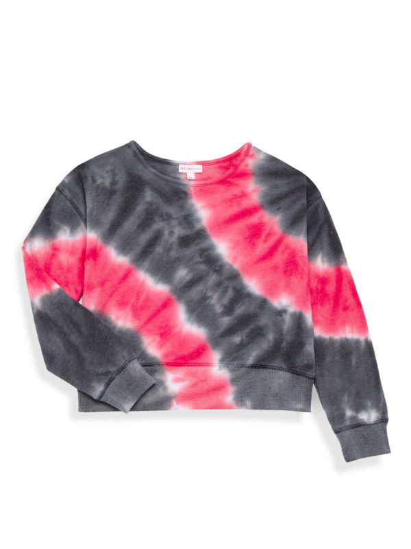 Design History Girl's Tie Dye Terry Cloth Top